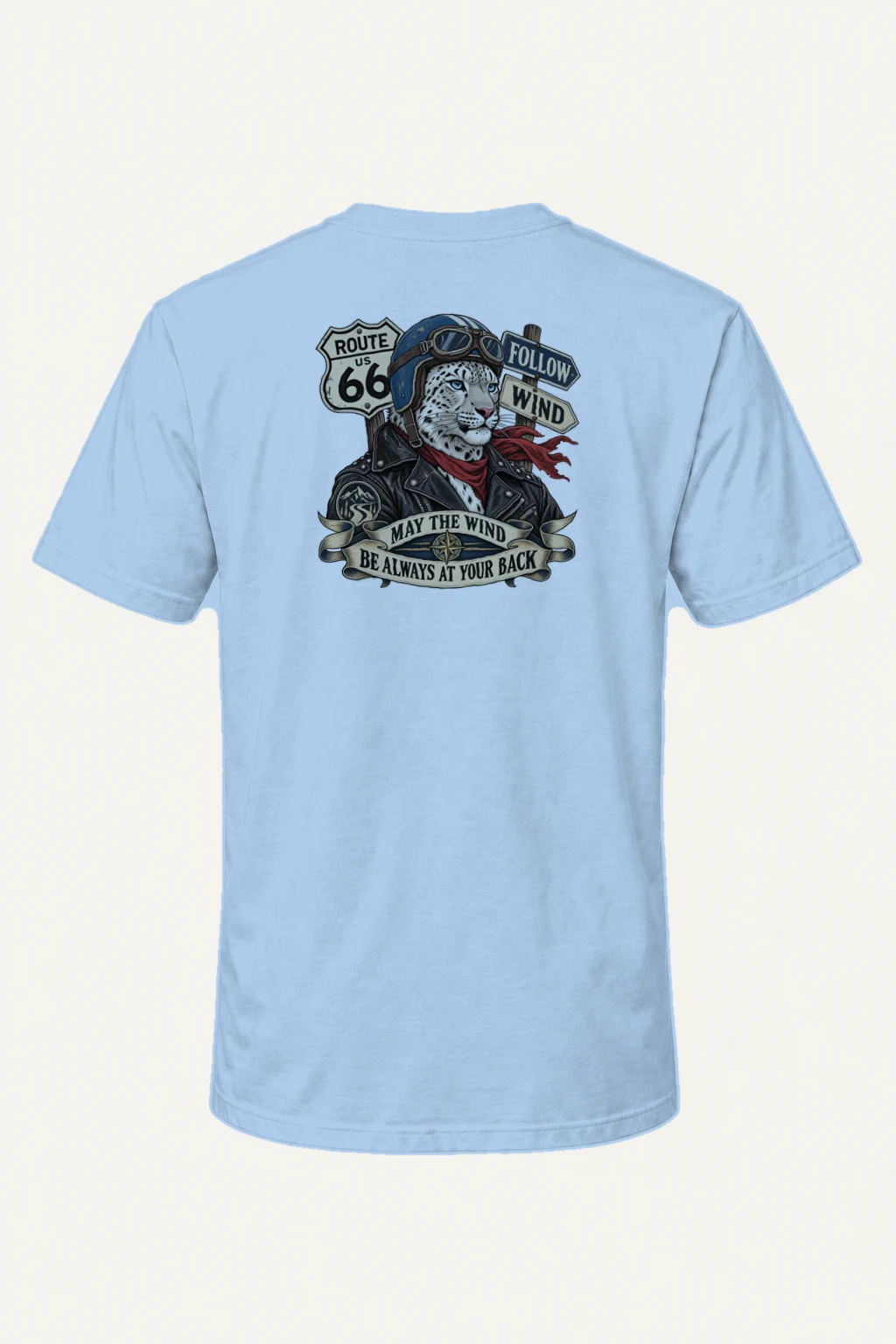 "Follow Wind" Heavyweight Unisex Crewneck T-shirt | Gildan 5000