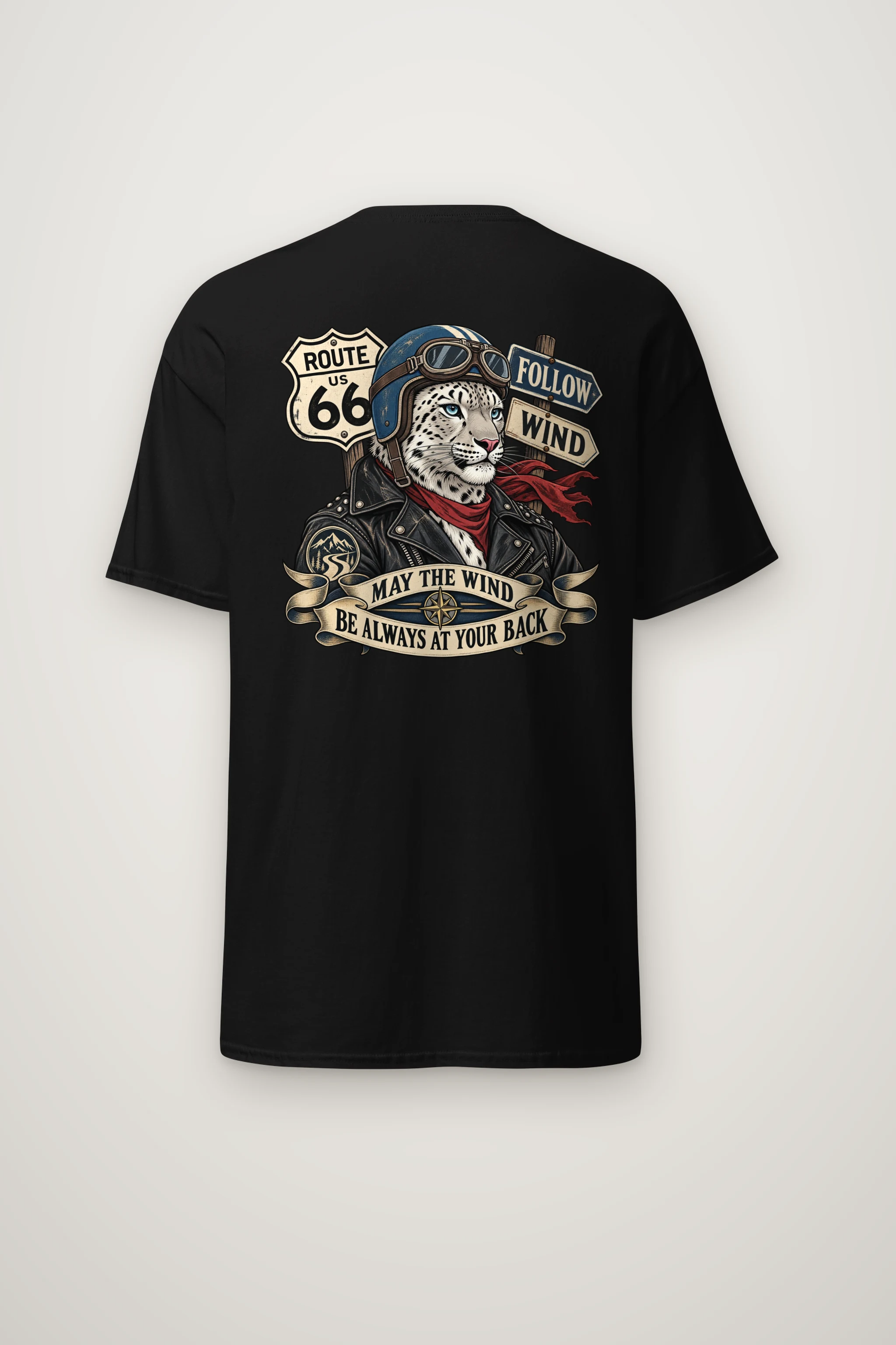 "Follow Wind" Heavyweight Unisex Crewneck T-shirt