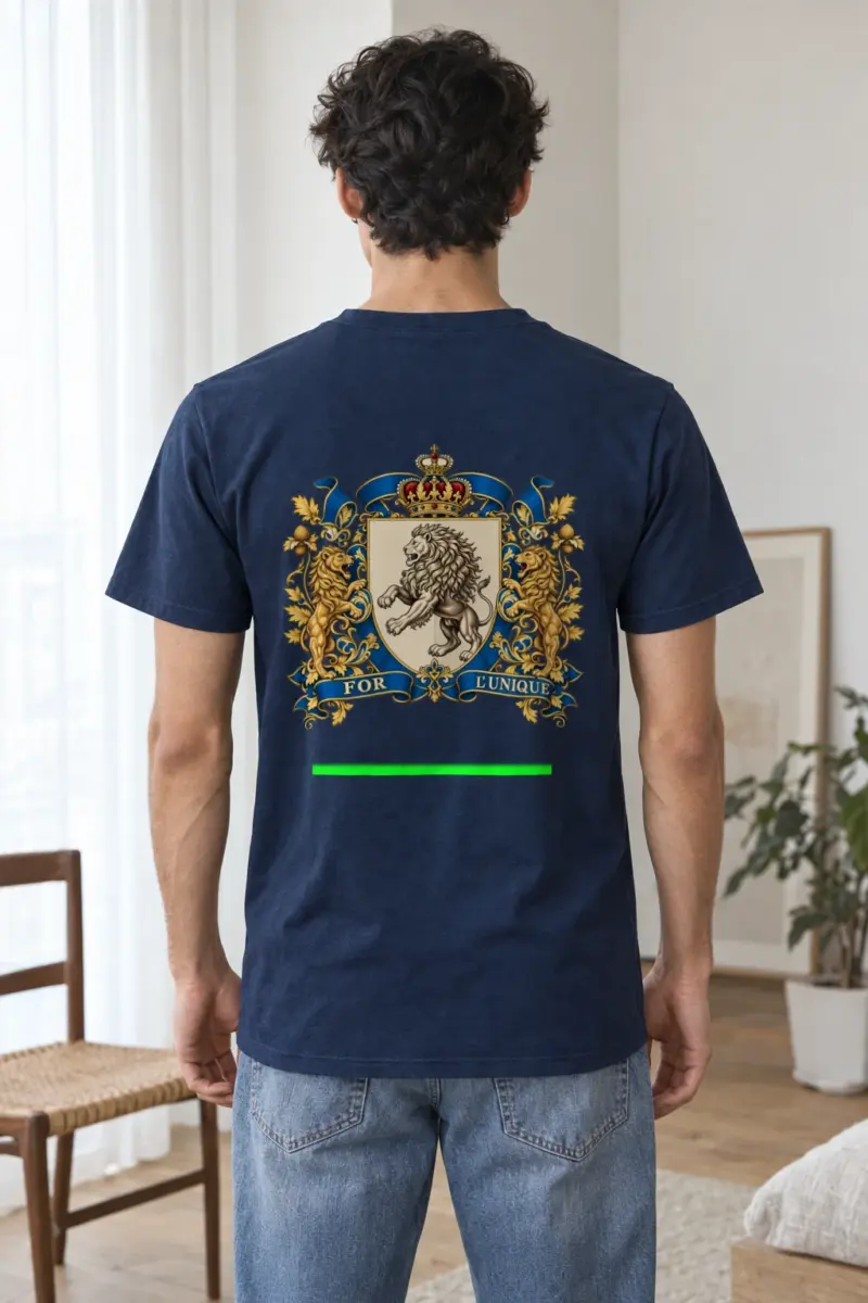 "For L'Unique Heraldry" Heavyweight Unisex Crewneck T-shirt | Gildan 5000