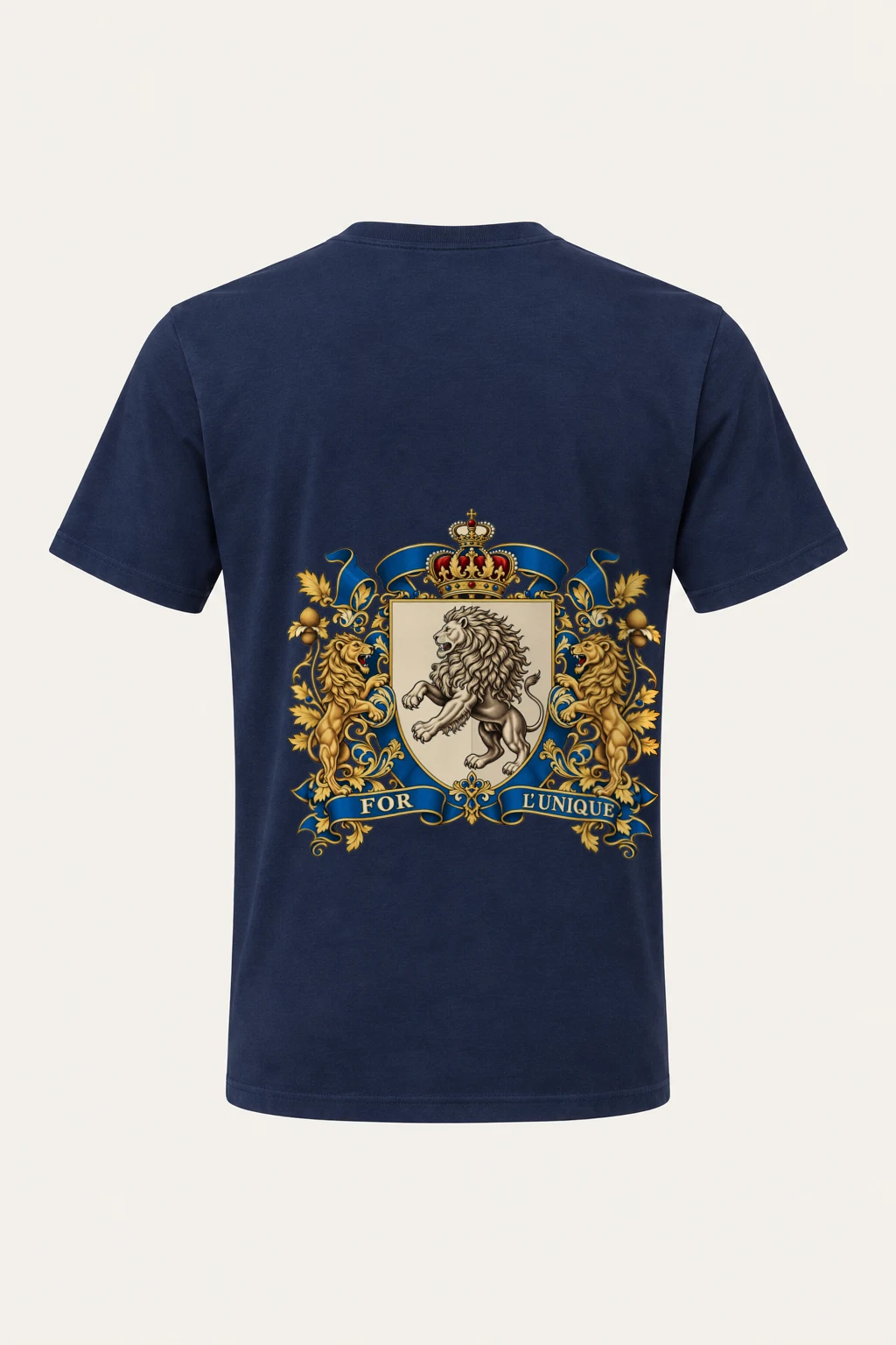 "For L'Unique Heraldry" Heavyweight Unisex Crewneck T-shirt | Gildan 5000