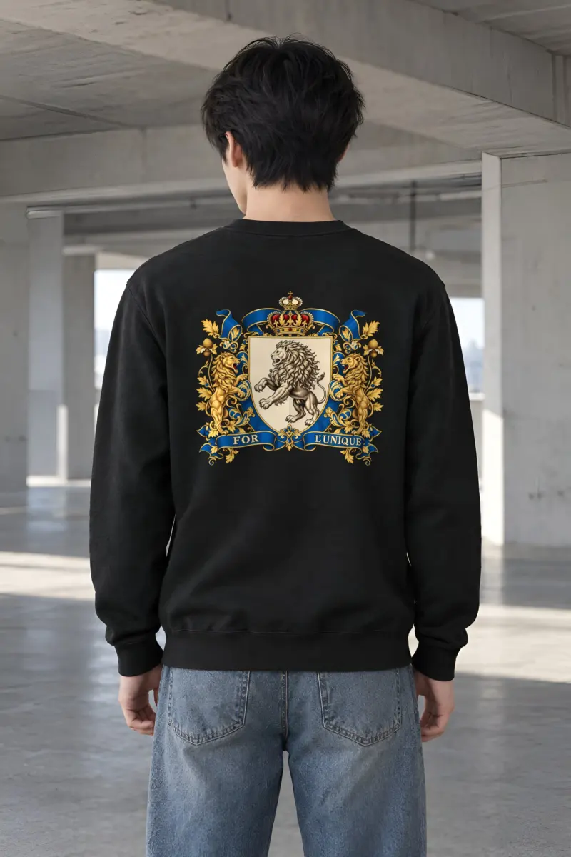 "For L'Unique Lion" Heavy Blend Unisex Crewneck Sweatshirt