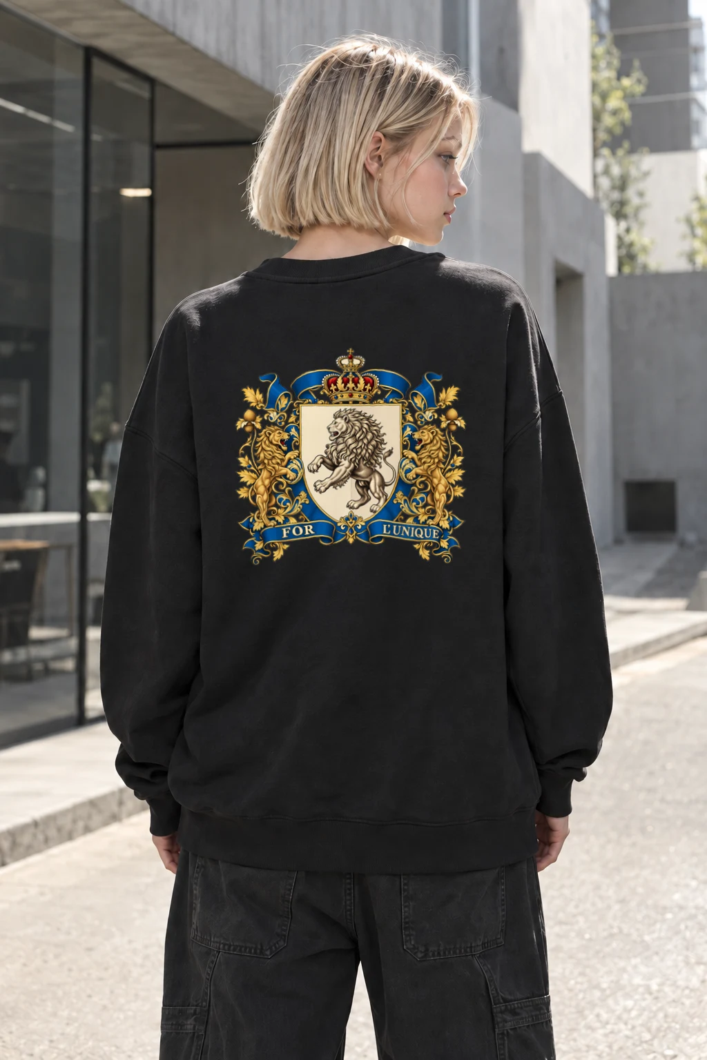 "For L'Unique Lion" Heavy Blend Unisex Crewneck Sweatshirt | Gildan 18000