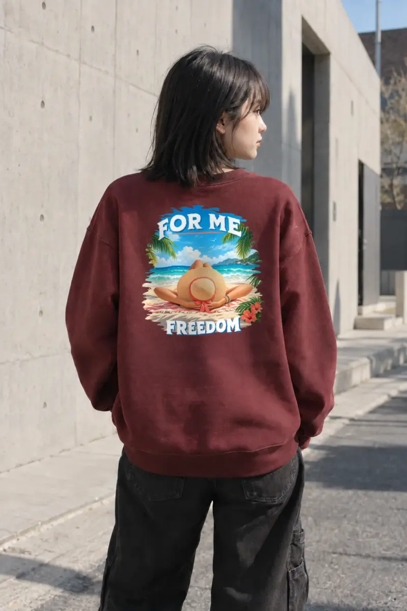 "For Me Freedom" Heavy Blend Unisex Crewneck Sweatshirt | Gildan 18000