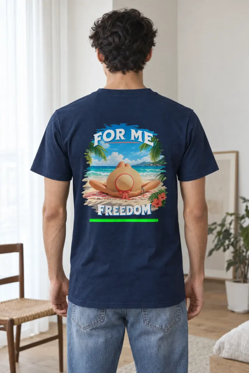 "For Me Freedom" Heavyweight Unisex Crewneck T-shirt | Gildan 5000
