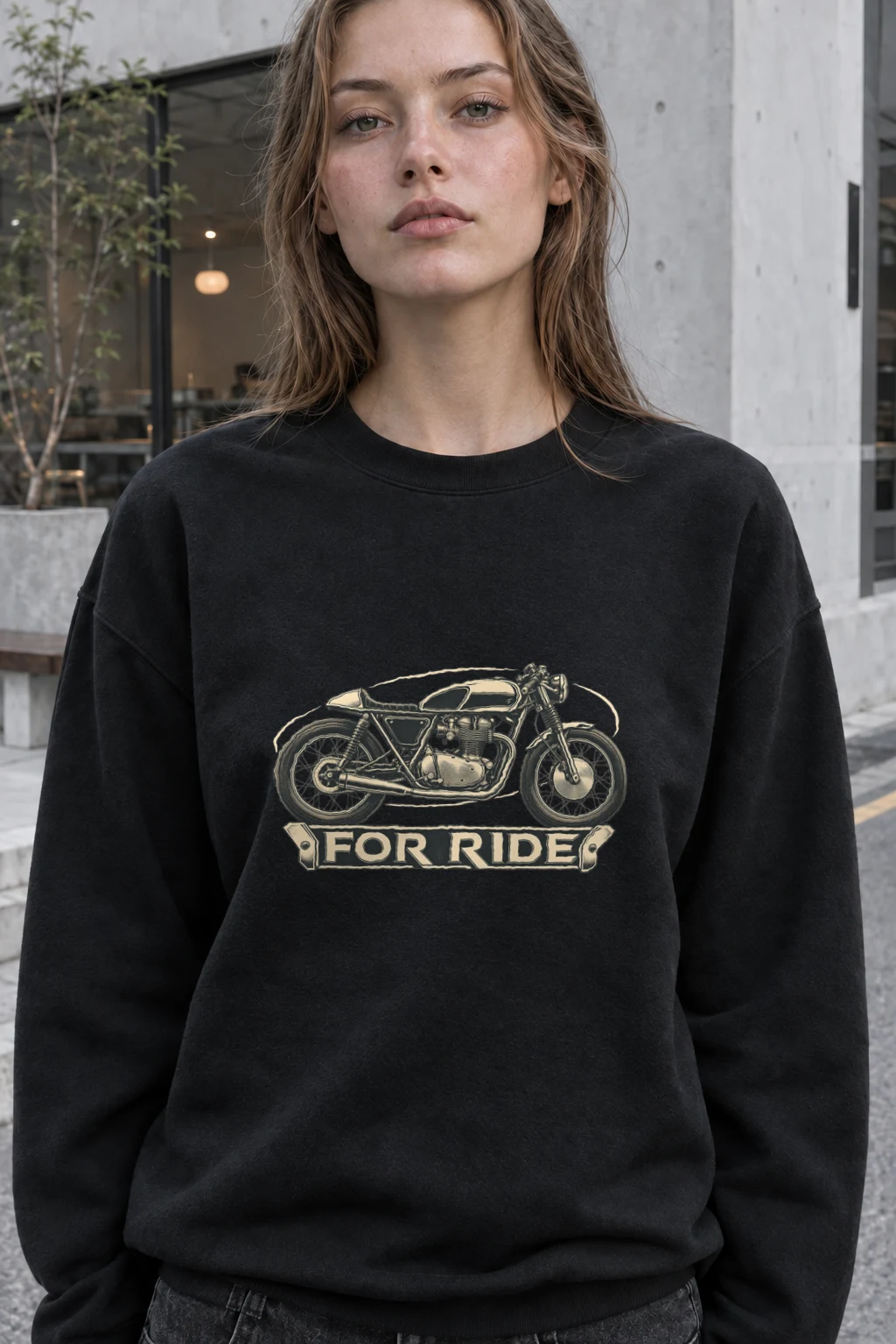 "For Ride" Heavy Blend Unisex Crewneck Sweatshirt | Gildan 18000