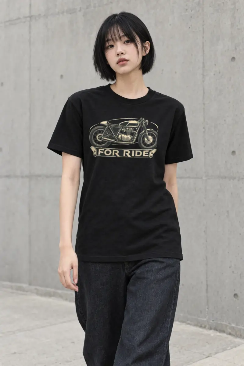 "For Ride" Heavyweight Unisex Crewneck T-shirt