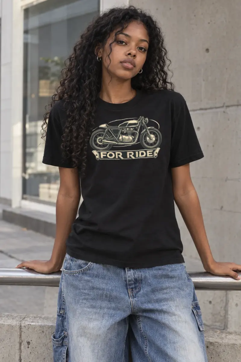 "For Ride" Heavyweight Unisex Crewneck T-shirt