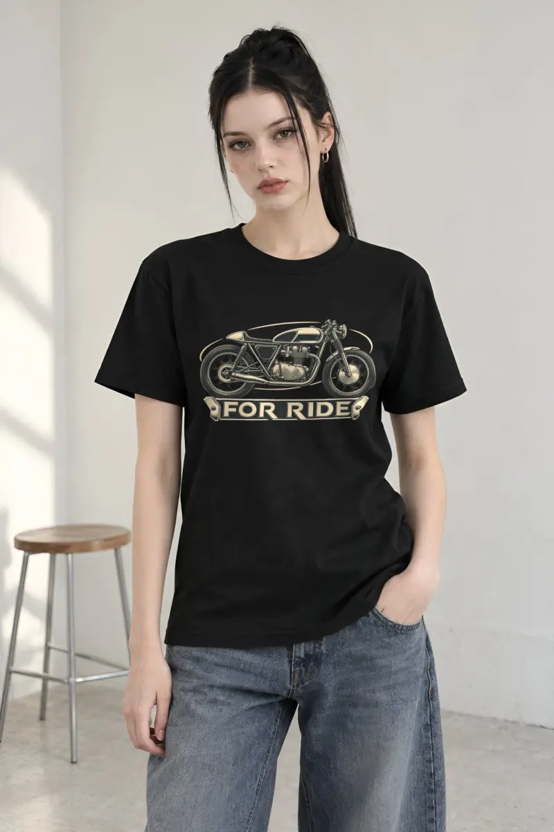 "For Ride" Heavyweight Unisex Crewneck T-shirt