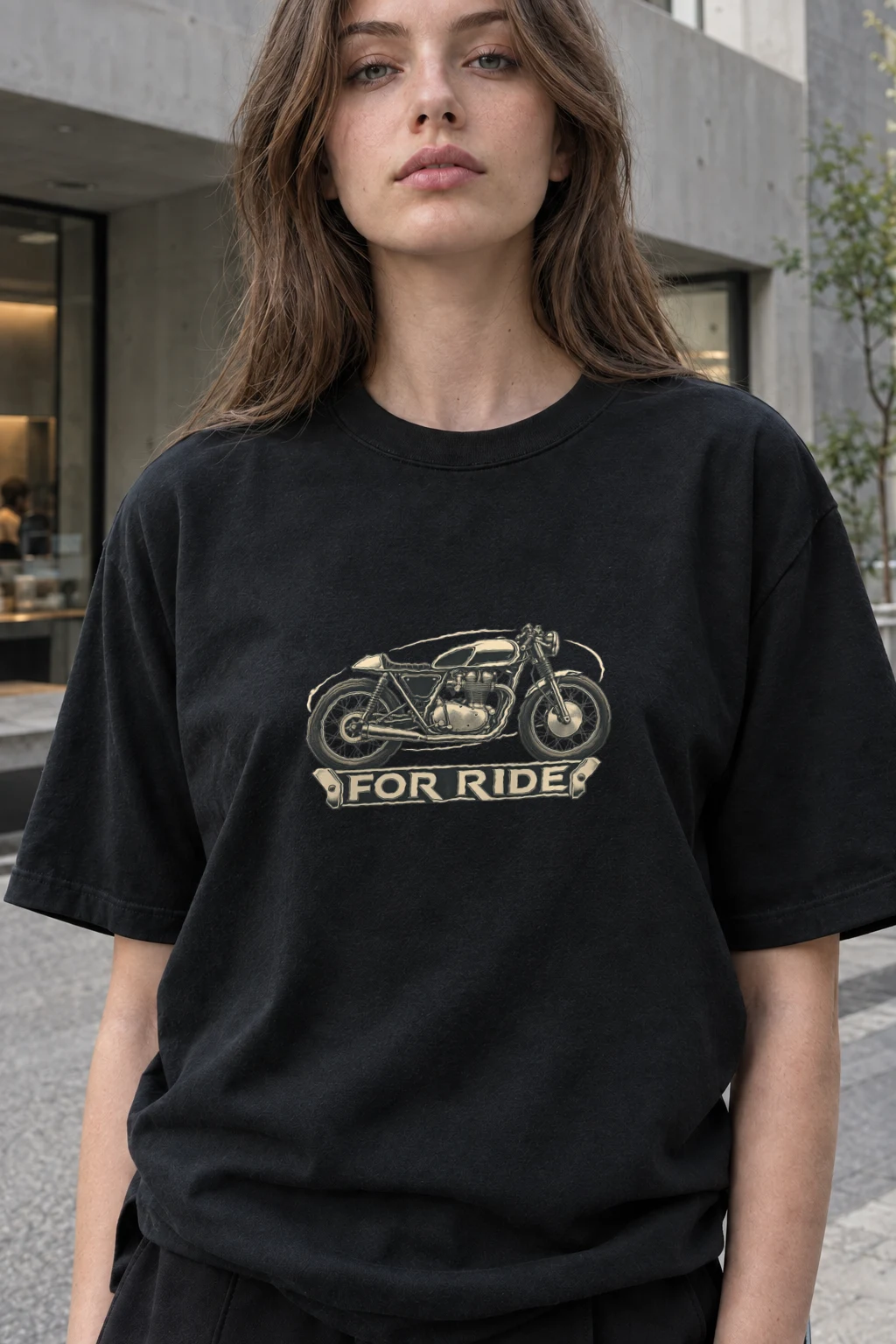 "For Ride" Heavyweight Unisex Crewneck T-shirt | Gildan 5000