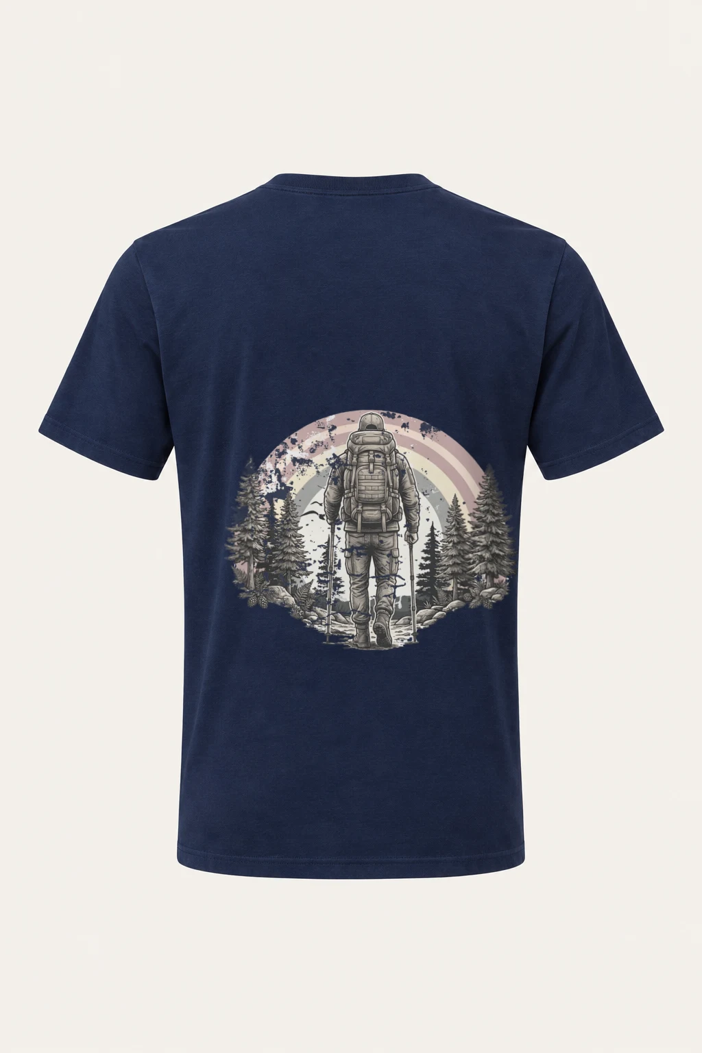 "Forest Astronaut Trek" Heavyweight Unisex Crewneck T-shirt | Gildan 5000