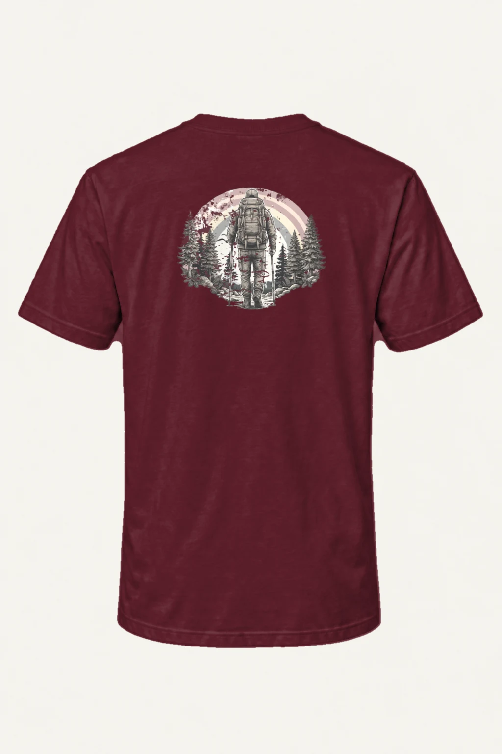"Forest Astronaut Trek" Heavyweight Unisex Crewneck T-shirt | Gildan 5000