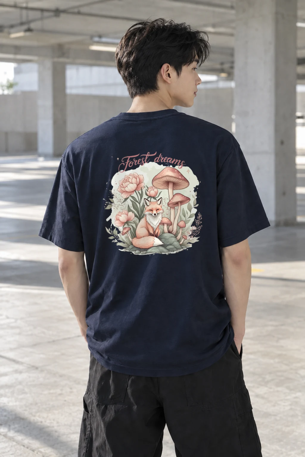 "Forest Dreams" Heavyweight Unisex Crewneck T-shirt | Gildan 5000