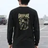 "Forest Road Motorcyclist" Unisex Longsleeve T-shirt