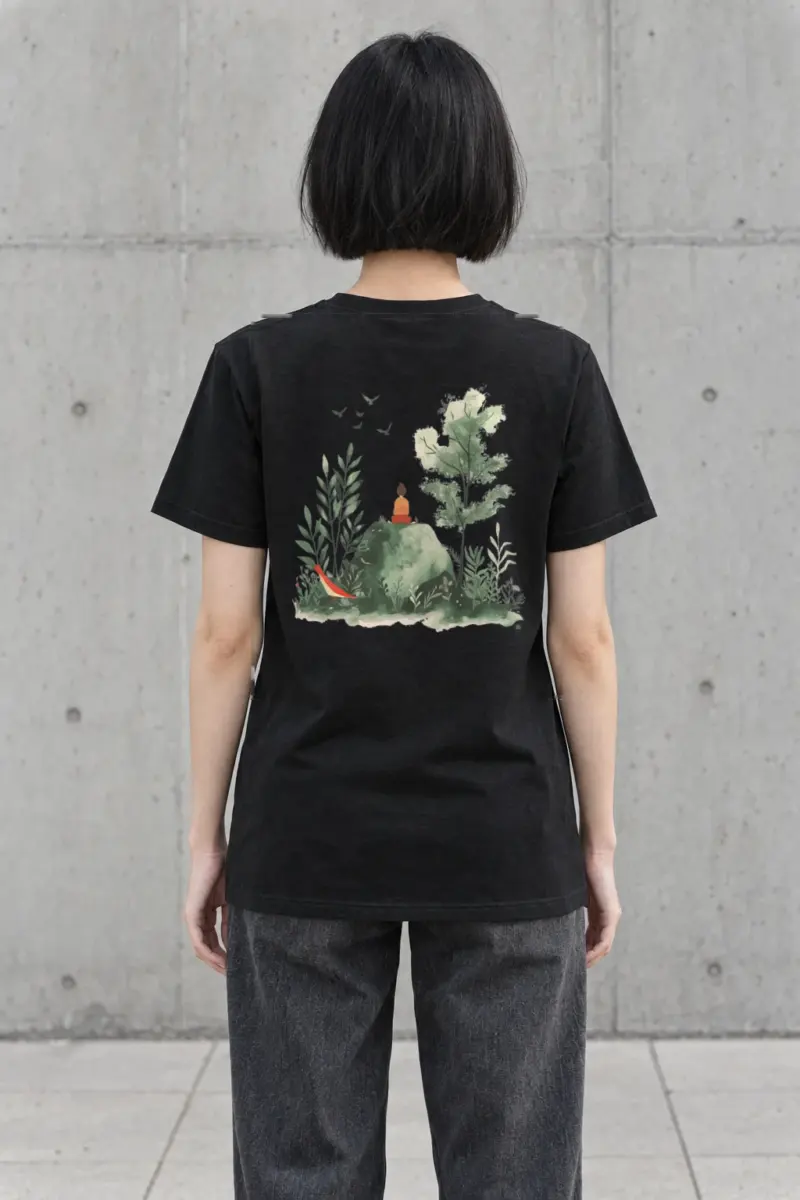 "Forest Solitude" Heavyweight Unisex Crewneck T-shirt