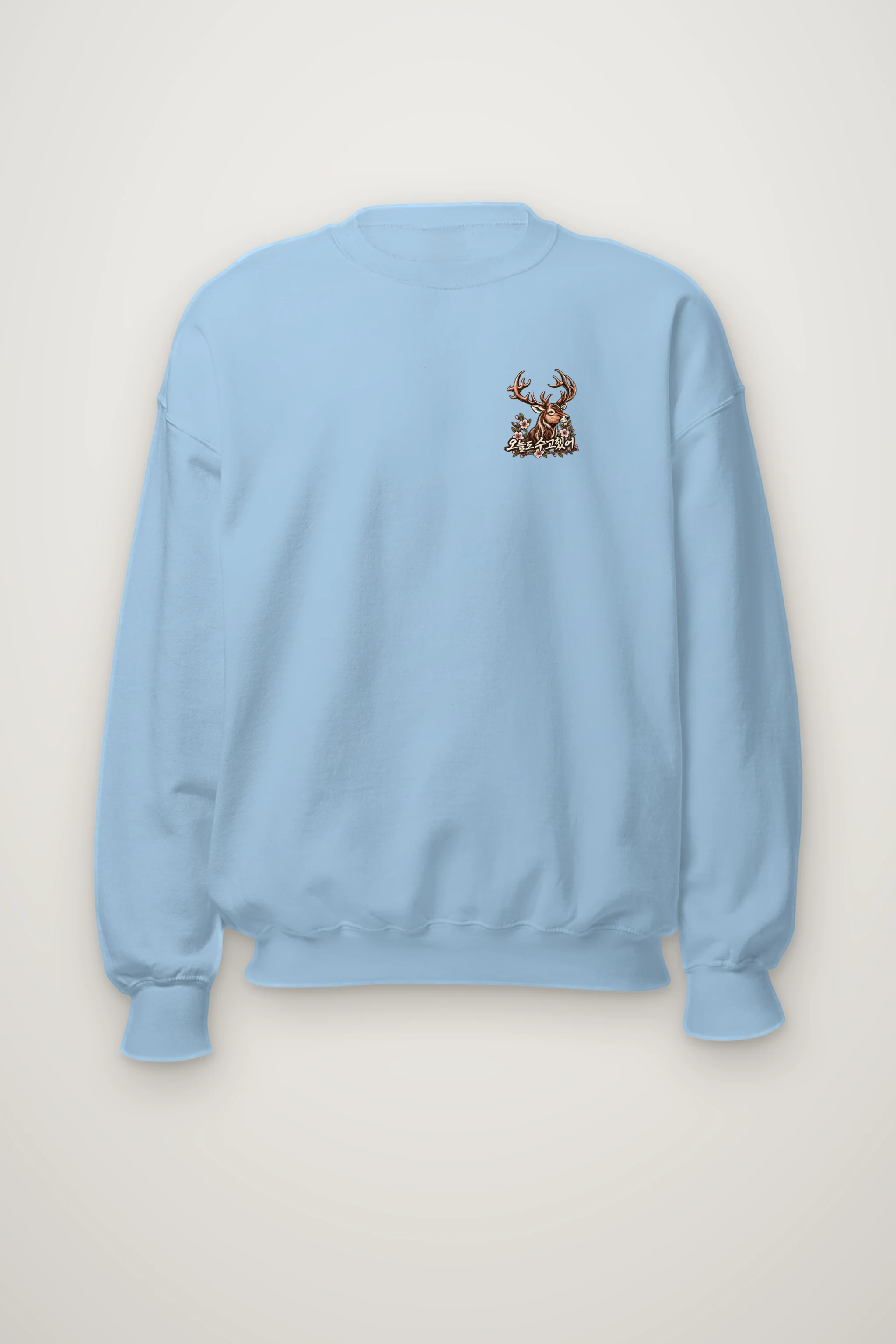 "Forest Stag Emblem" Heavy Blend Unisex Crewneck Sweatshirt