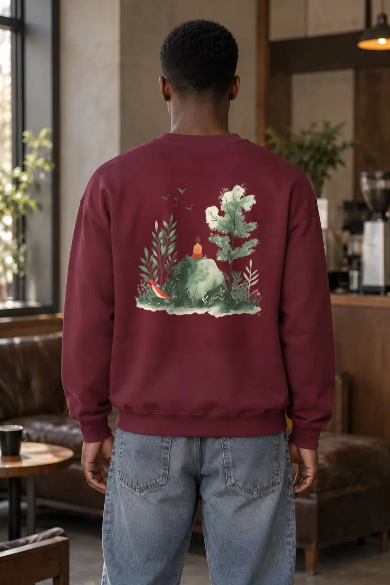"Forest Stillness" Heavy Blend Unisex Crewneck Sweatshirt