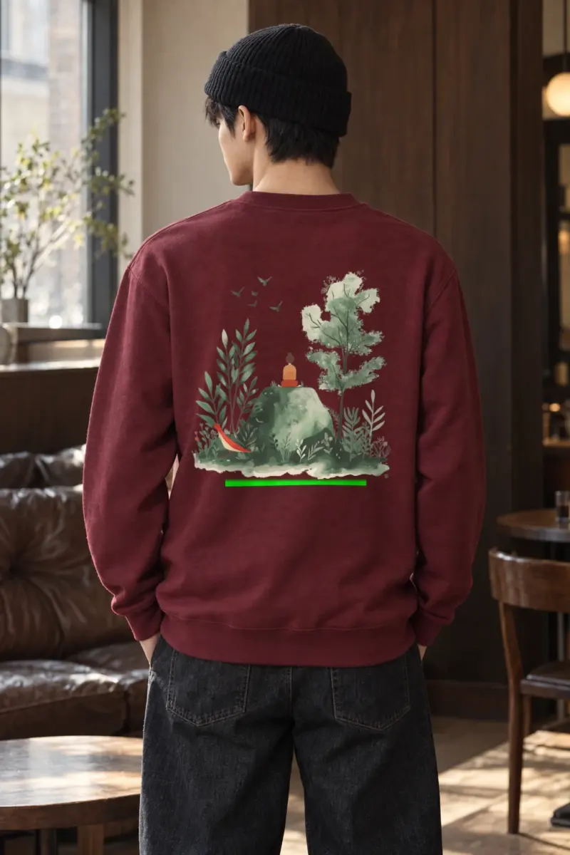 "Forest Stillness" Heavy Blend Unisex Crewneck Sweatshirt | Gildan 18000