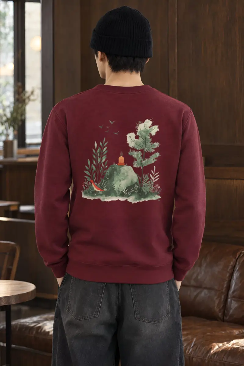 "Forest Stillness" Heavy Blend Unisex Crewneck Sweatshirt