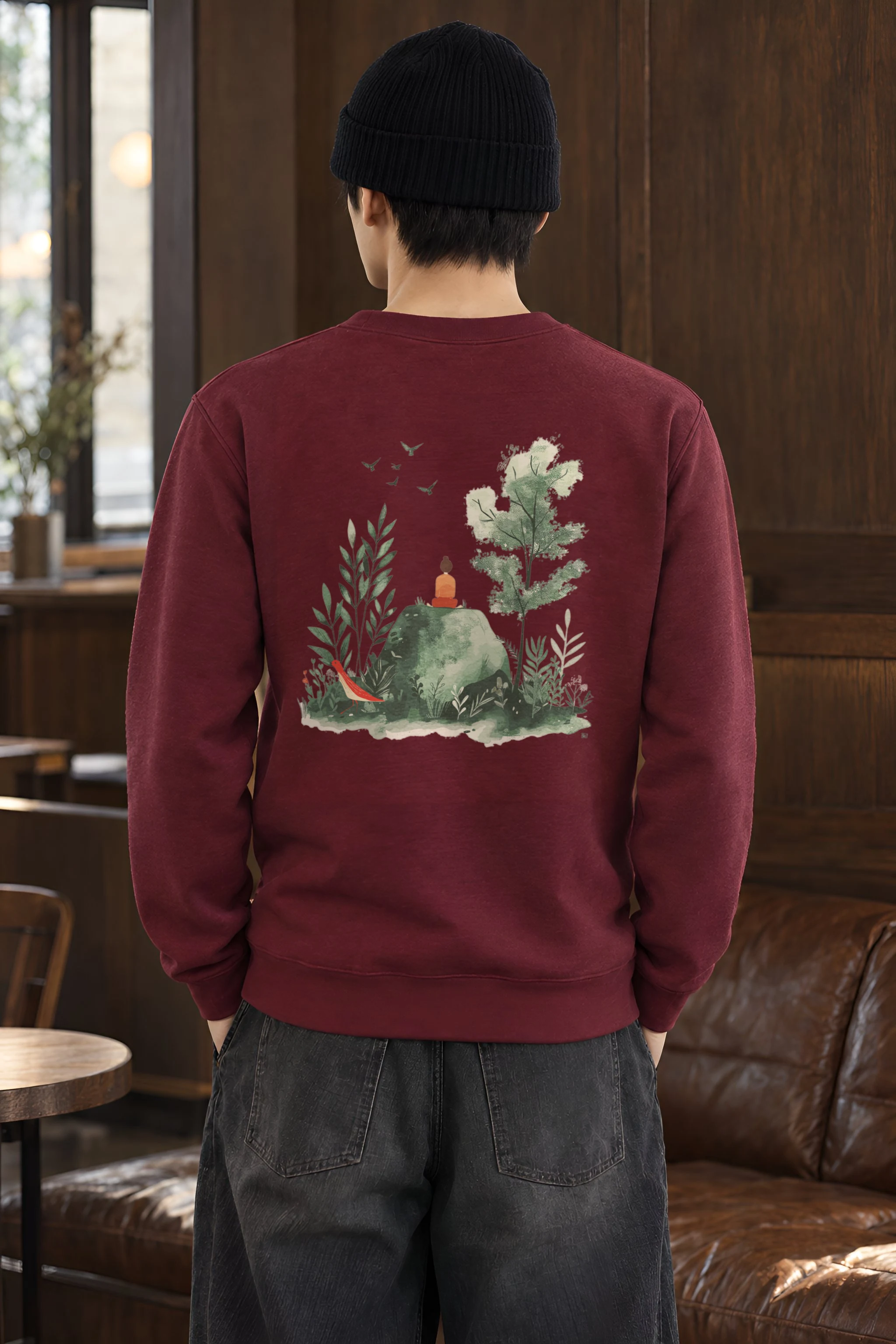 "Forest Stillness" Heavy Blend Unisex Crewneck Sweatshirt