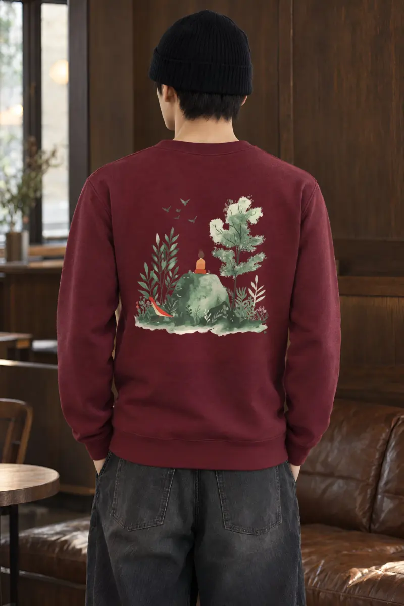 "Forest Stillness" Heavy Blend Unisex Crewneck Sweatshirt