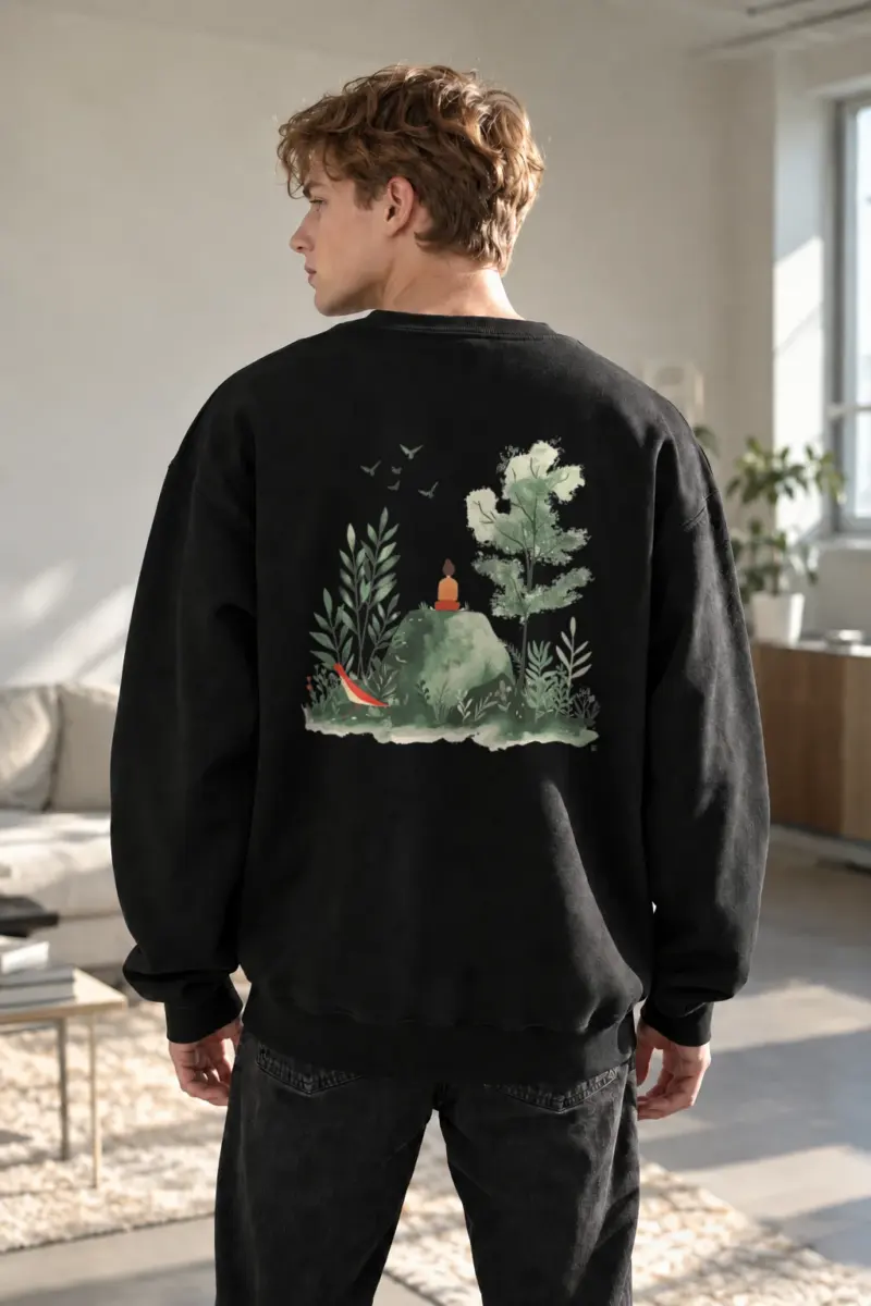 “Forest Stillness” Heavy Blend Unisex Crewneck Sweatshirt | Gildan 18000