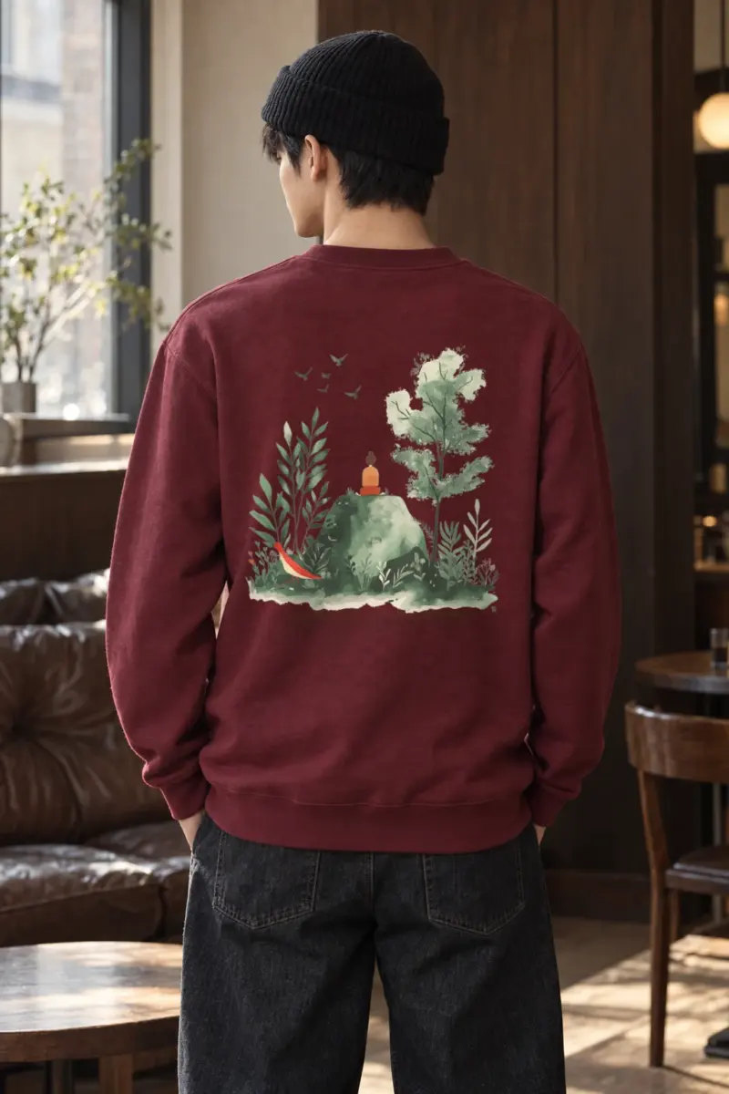 "Forest Stillness" Heavy Blend Unisex Crewneck Sweatshirt