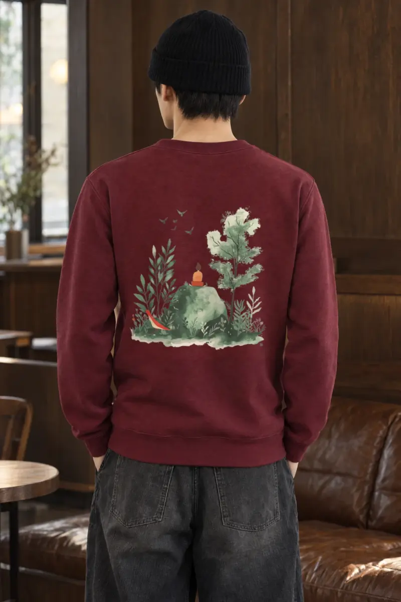 "Forest Stillness" Heavy Blend Unisex Crewneck Sweatshirt