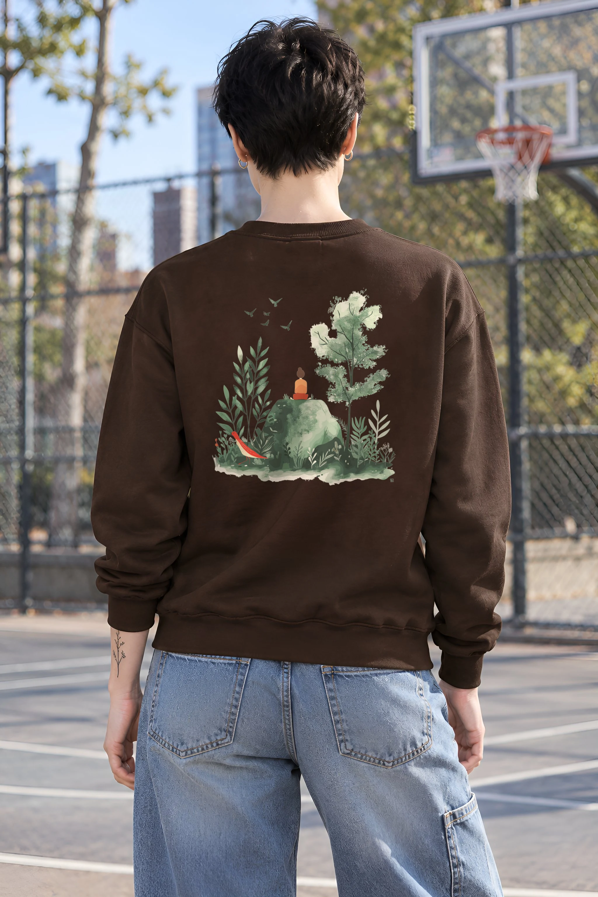 "Forest Stillness" 1 Crewneck Sweatshirt