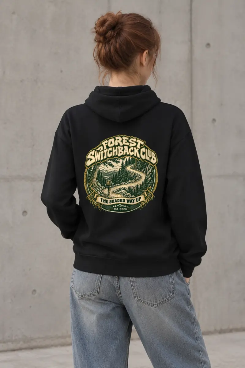 "Forest Switchback Club" Heavy Blend Unisex Pullover Hoodie