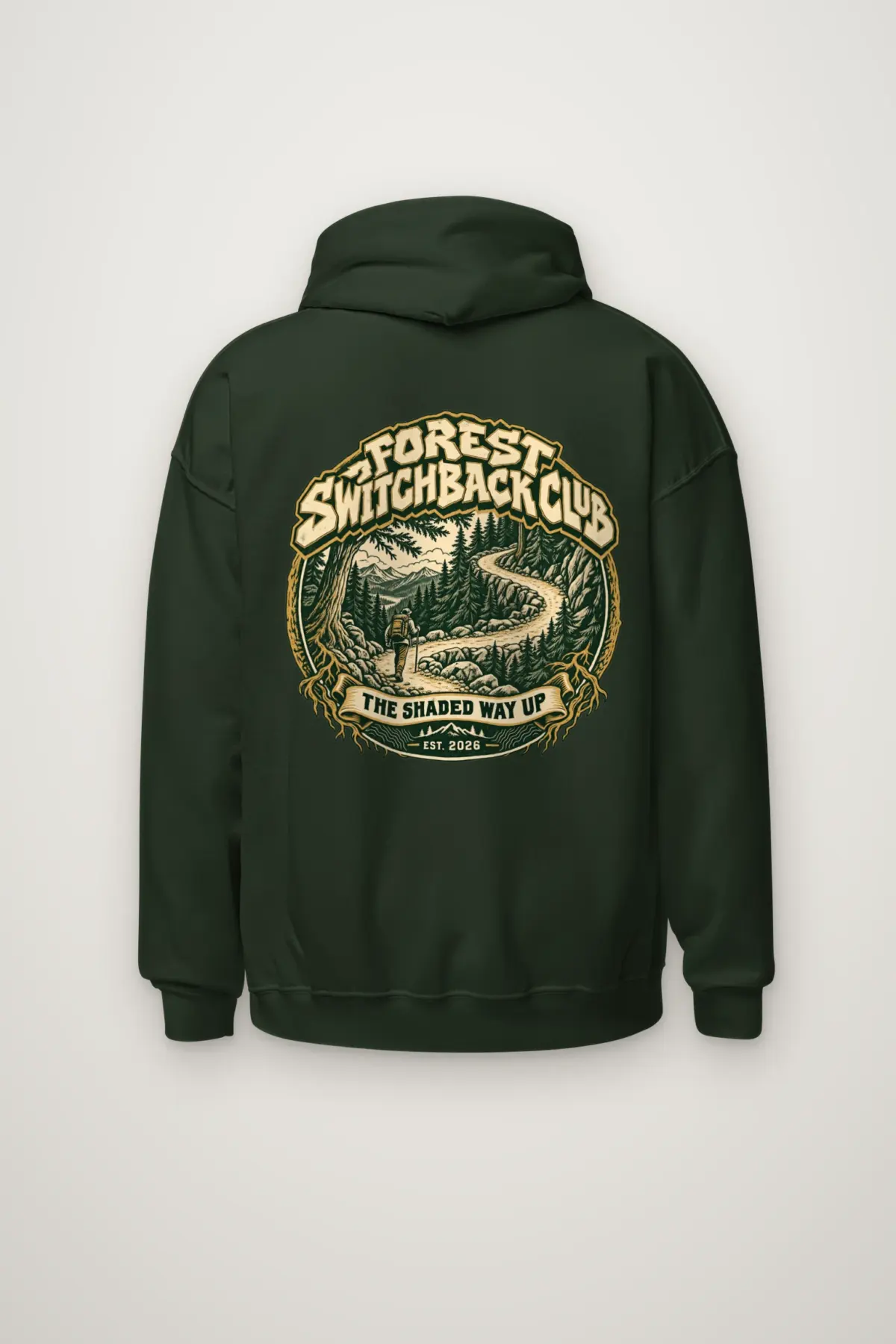 "Forest Switchback Club" Heavy Blend Unisex Pullover Hoodie