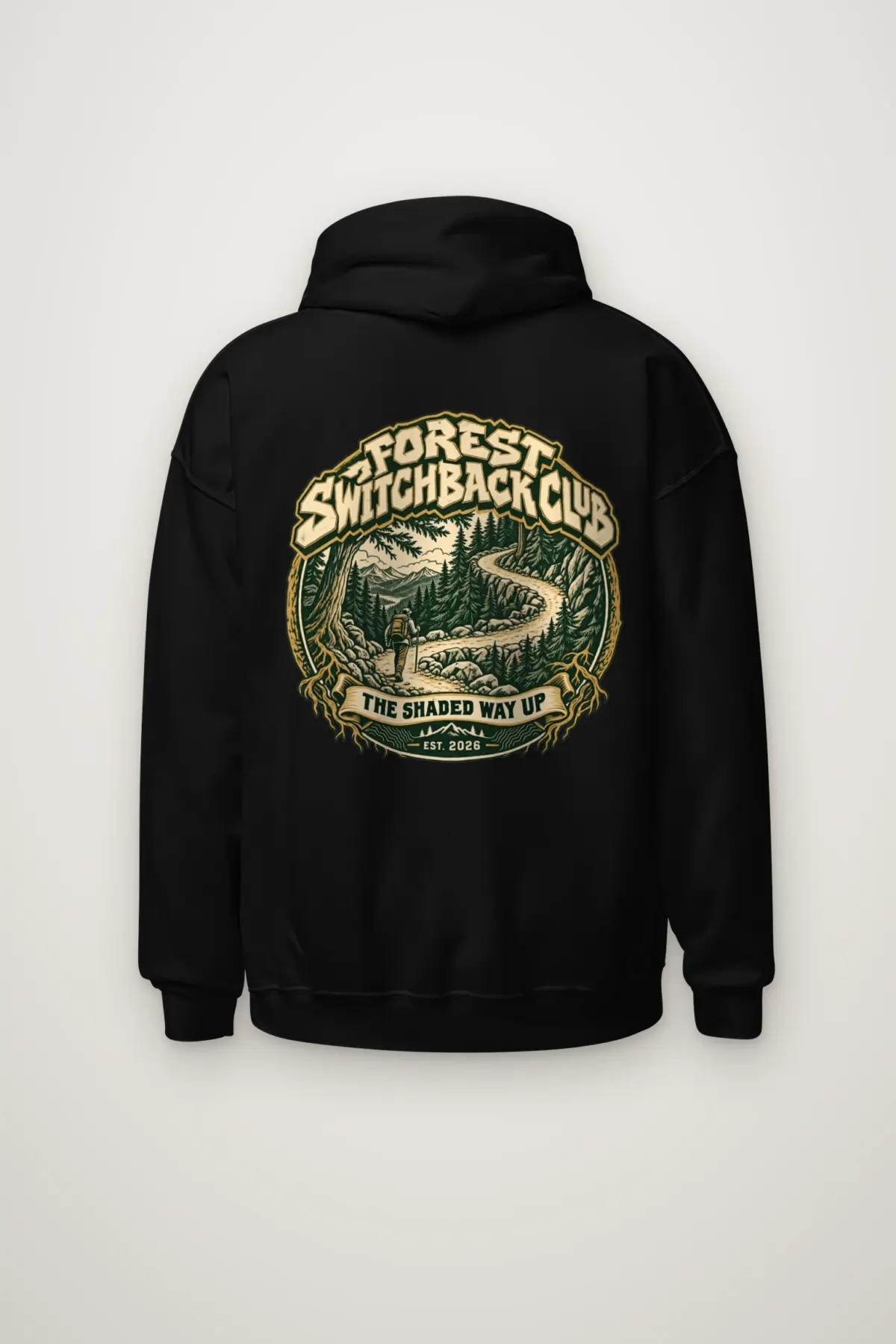 "Forest Switchback Club" Heavy Blend Unisex Pullover Hoodie