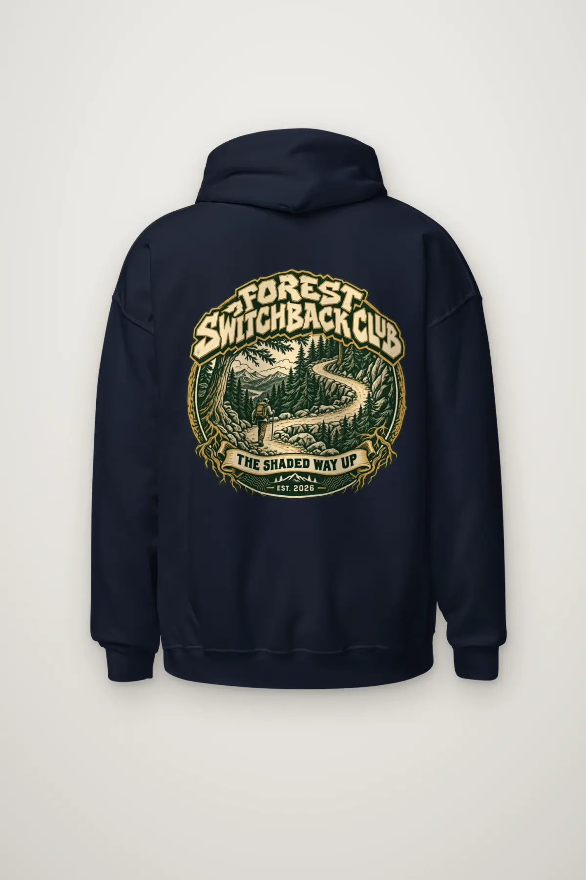 "Forest Switchback Club" Heavy Blend Unisex Pullover Hoodie