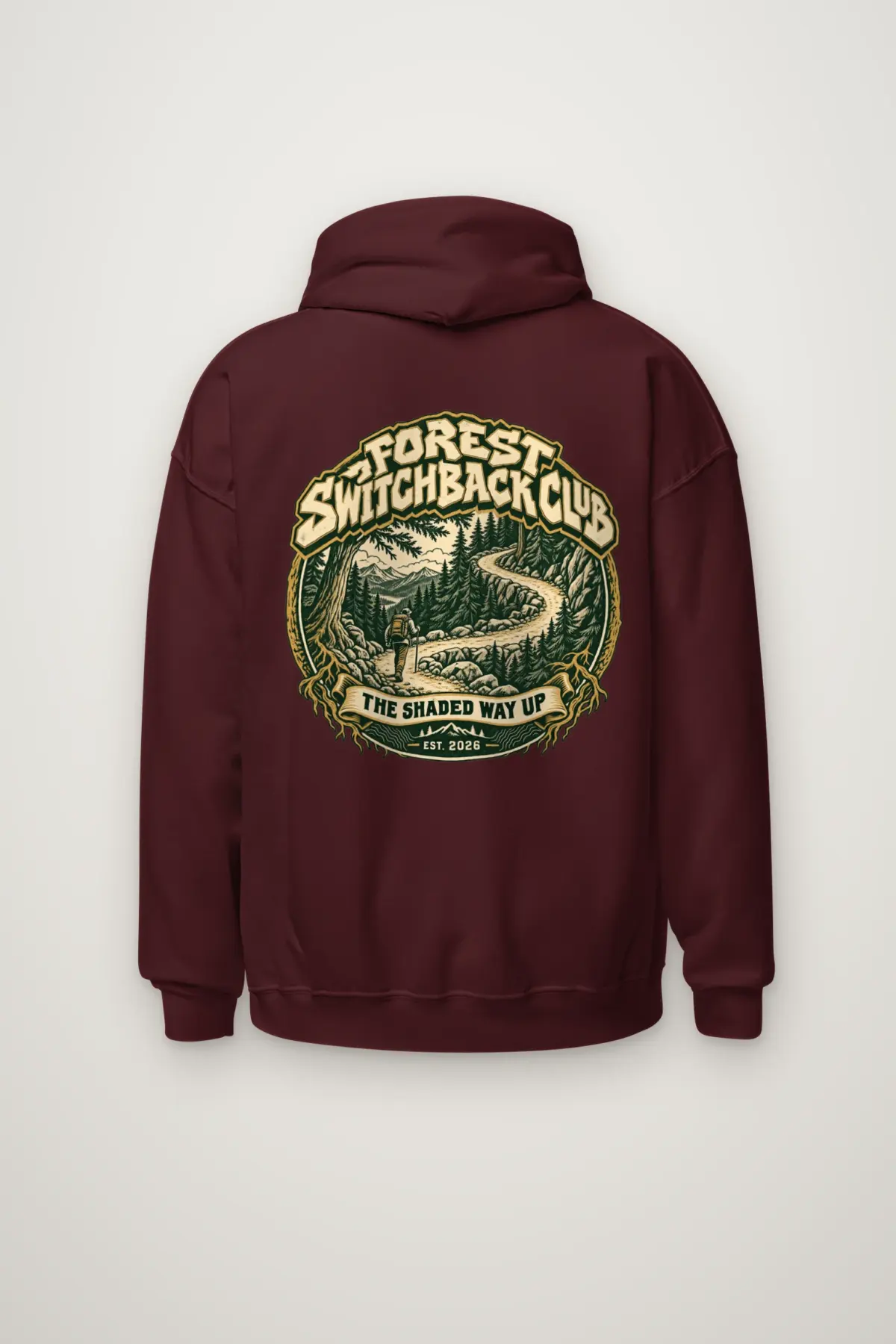 "Forest Switchback Club" Heavy Blend Unisex Pullover Hoodie