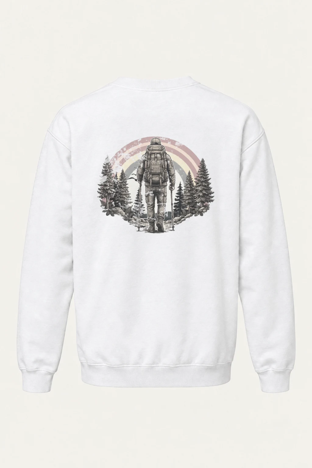 "Forest Trek Astronaut" Heavy Blend Unisex Crewneck Sweatshirt | Gildan 18000