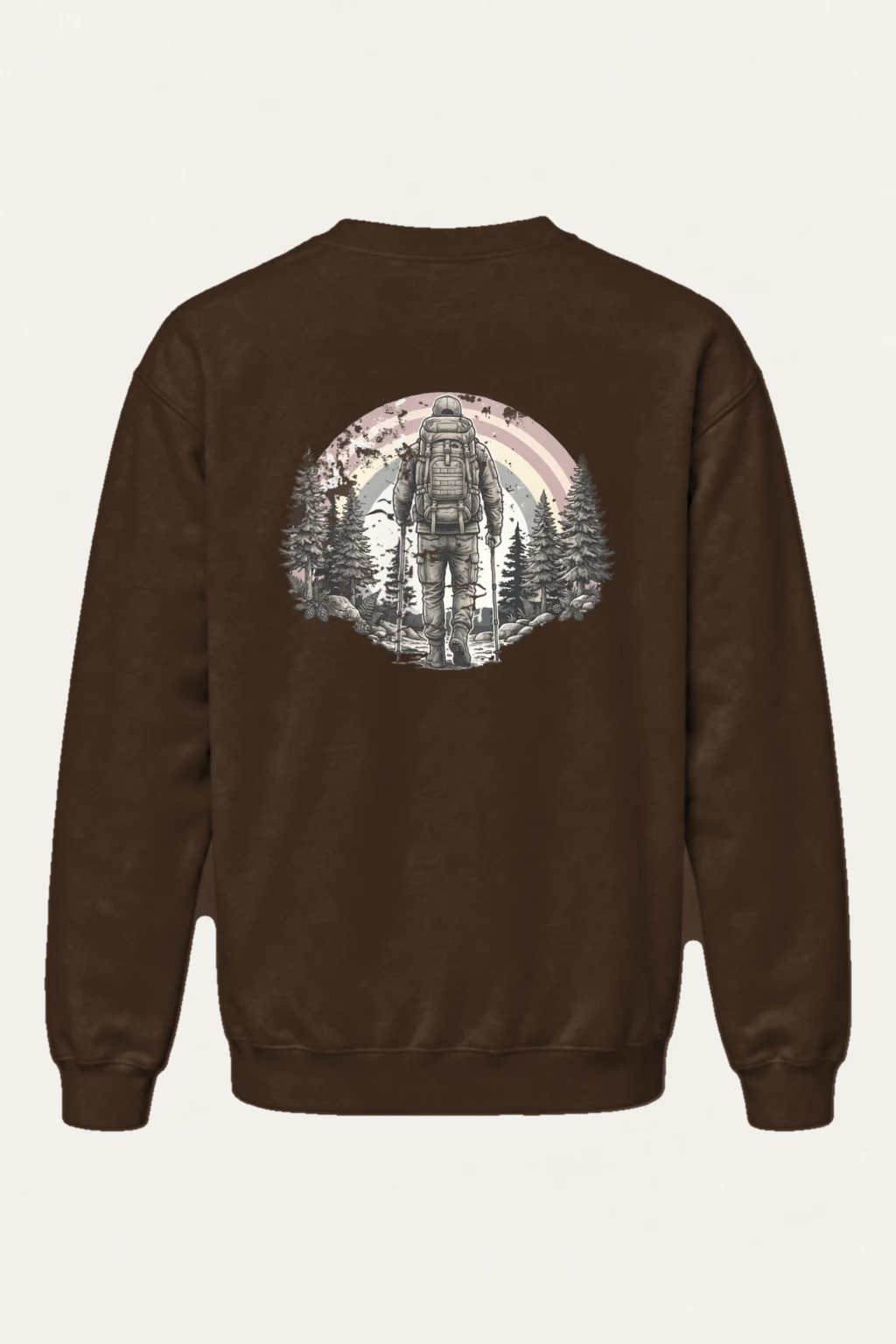 "Forest Trek Astronaut" Heavy Blend Unisex Crewneck Sweatshirt | Gildan 18000