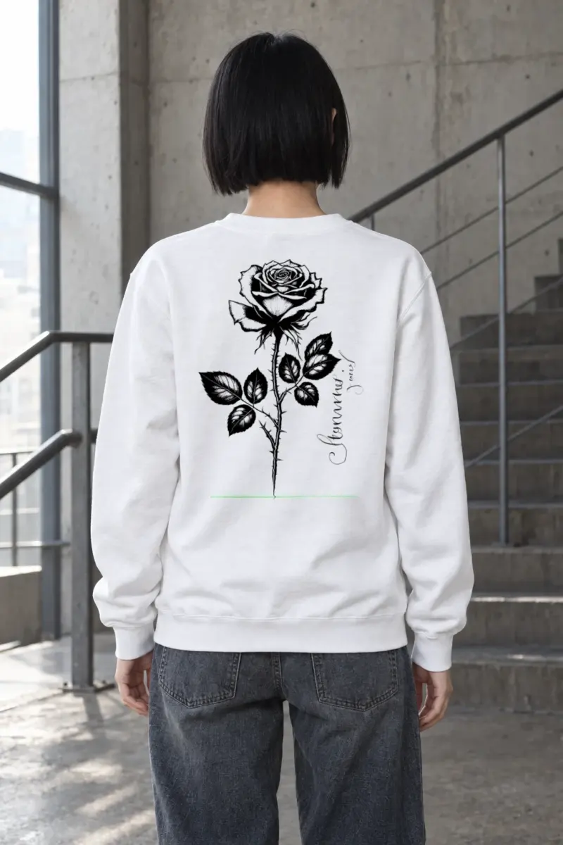"Forever Love Rose" Heavy Blend Unisex Crewneck Sweatshirt | Gildan 18000