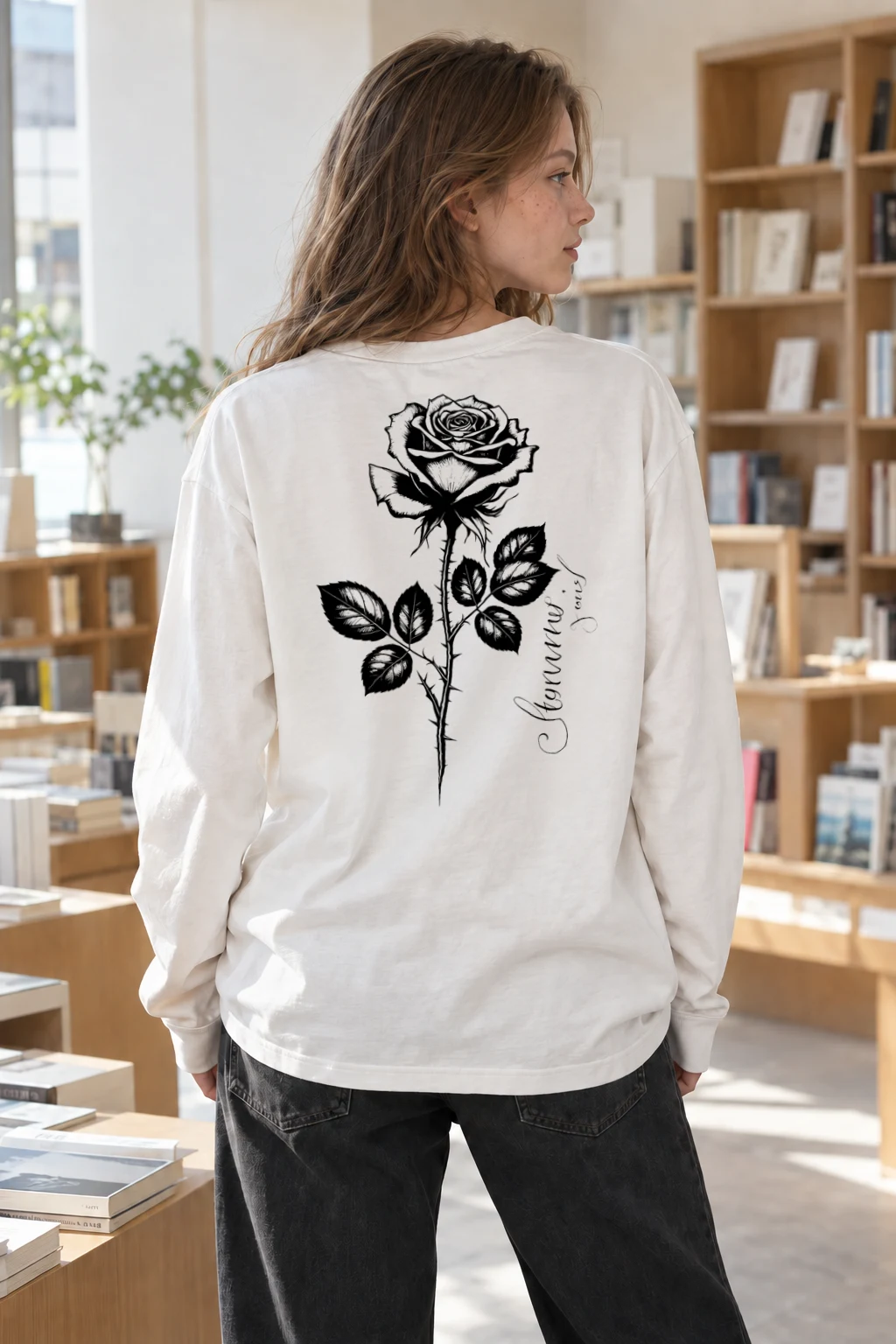 "Forever Love Rose" Unisex Longsleeve T-shirt | Gildan 2400