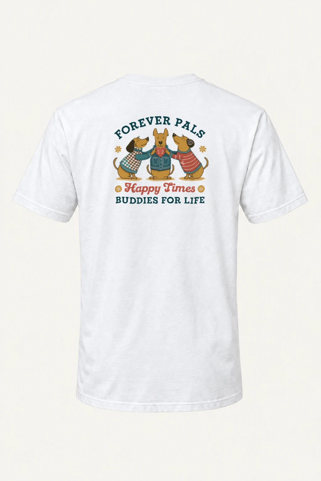 "Forever Pals" Heavyweight Unisex Crewneck T-shirt | Gildan 5000