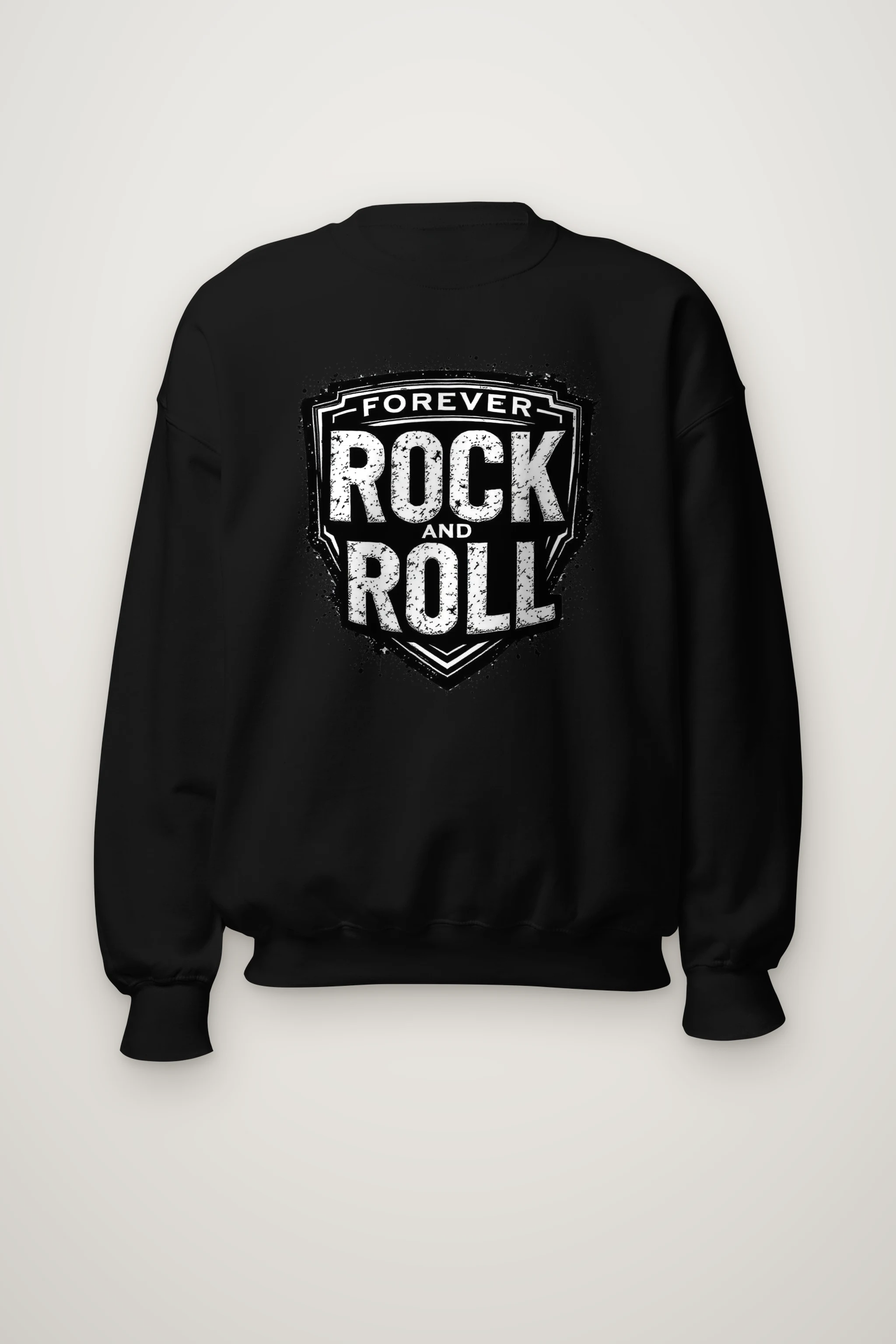 "Forever Rock And Roll" Heavy Blend Unisex Crewneck Sweatshirt