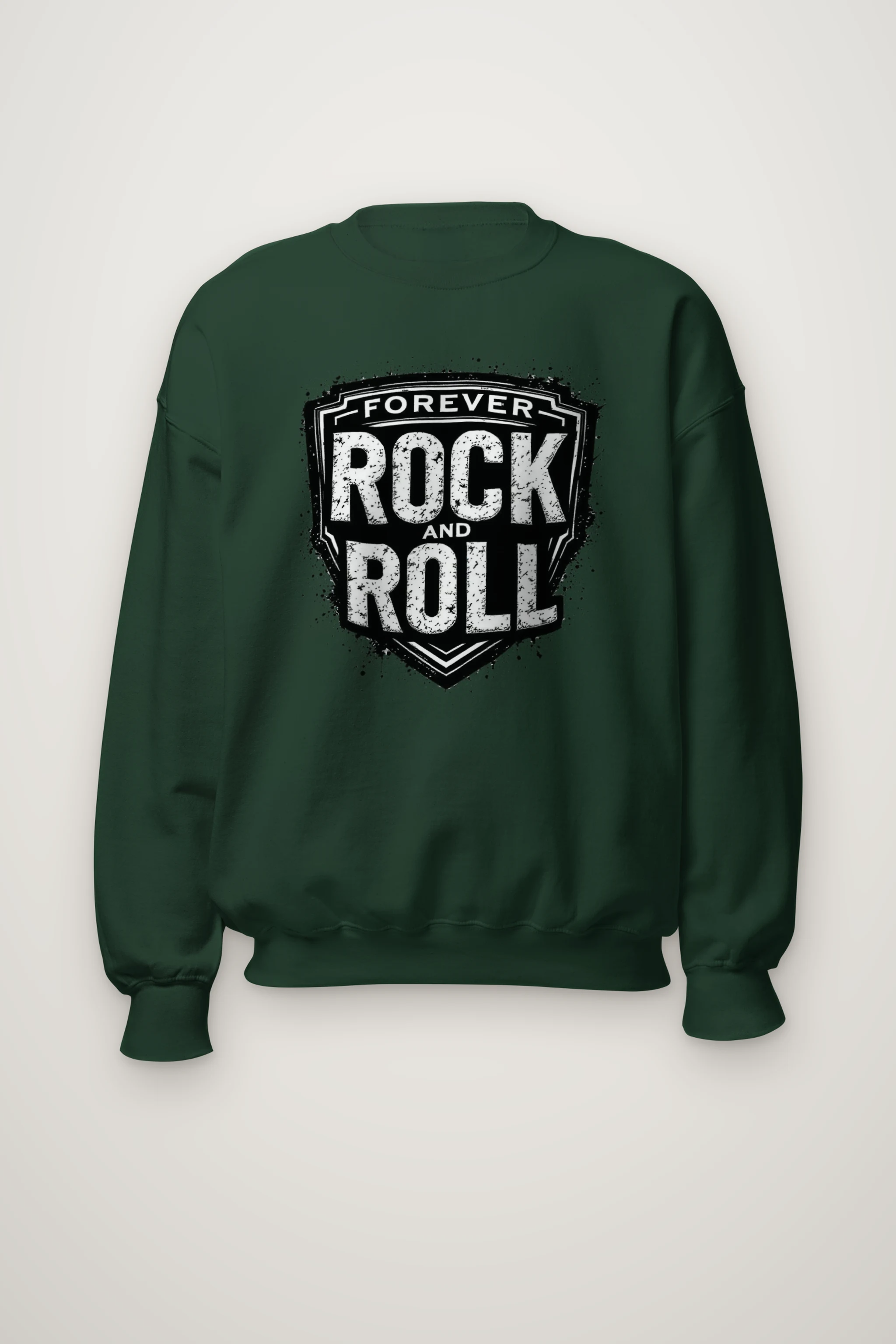 "Forever Rock And Roll" Heavy Blend Unisex Crewneck Sweatshirt