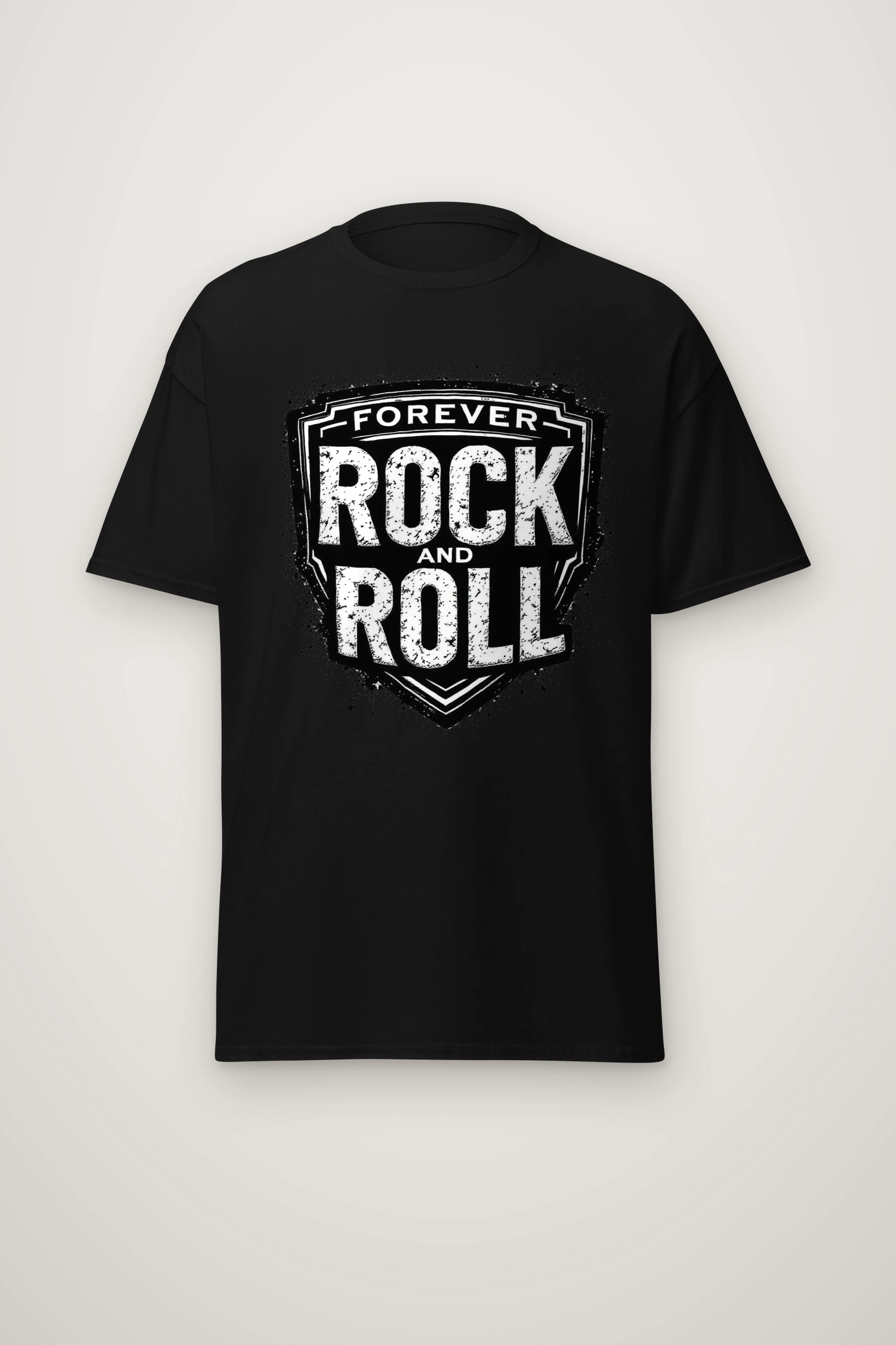 "Forever Rock And Roll" Heavyweight Unisex Crewneck T-shirt