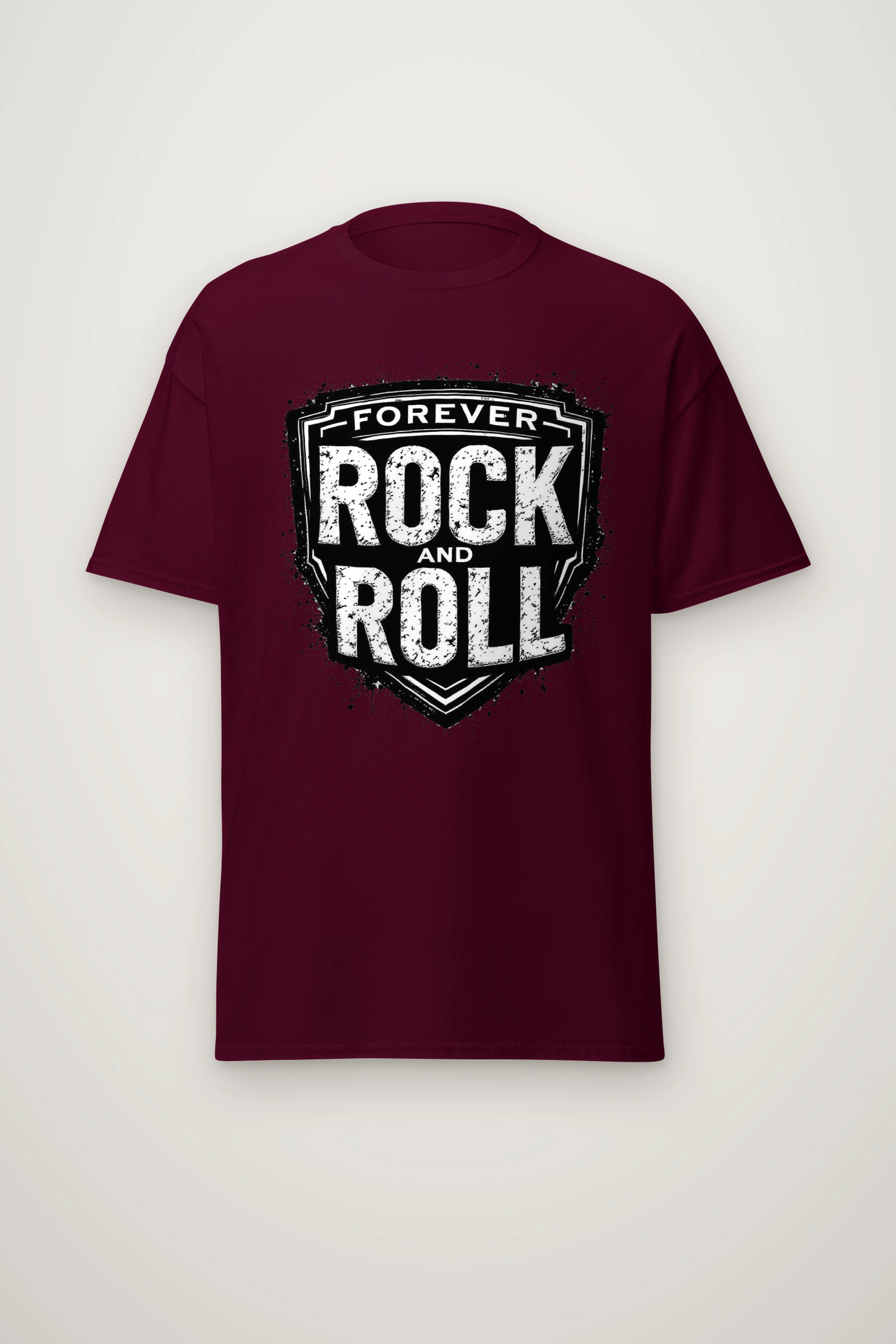 "Forever Rock And Roll" Heavyweight Unisex Crewneck T-shirt
