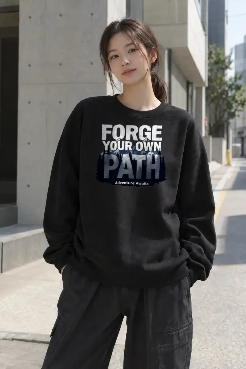 "Forge Your Own Path" Heavy Blend Unisex Crewneck Sweatshirt | Gildan 18000