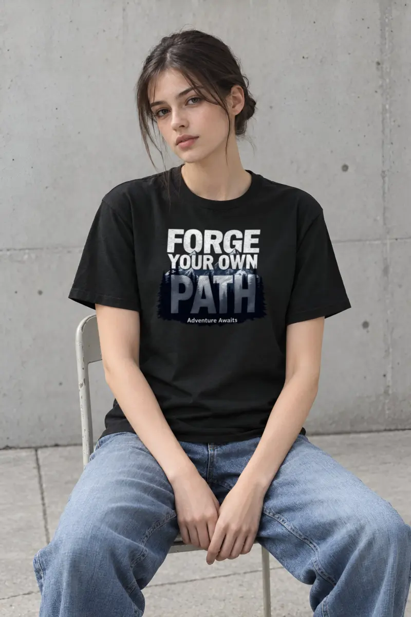 "Forge Your Own Path" Heavyweight Unisex Crewneck T-shirt