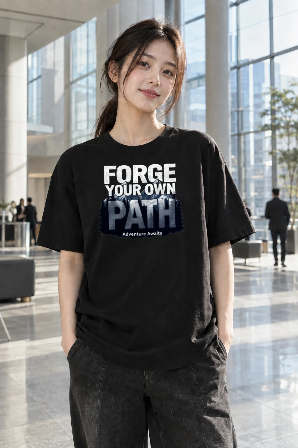 "Forge Your Own Path" Heavyweight Unisex Crewneck T-shirt | Gildan 5000