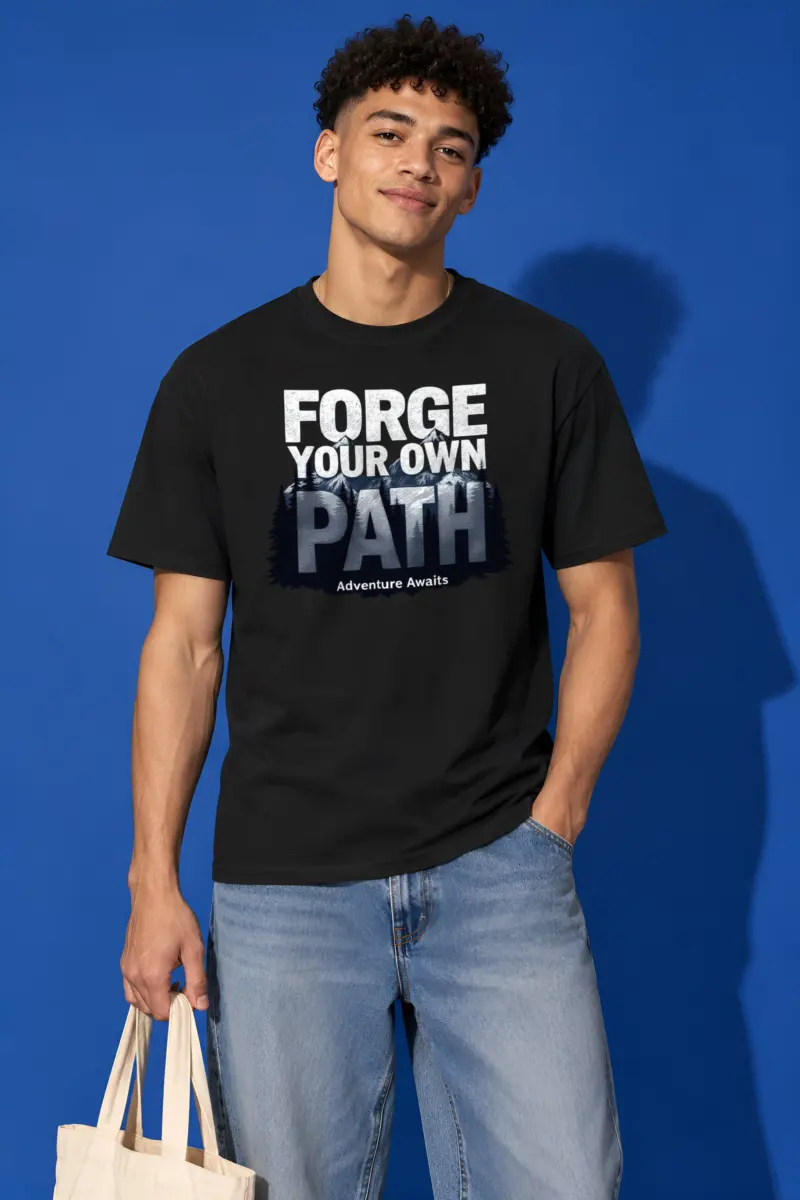 "Forge Your Own Path" Heavyweight Unisex Crewneck T-shirt