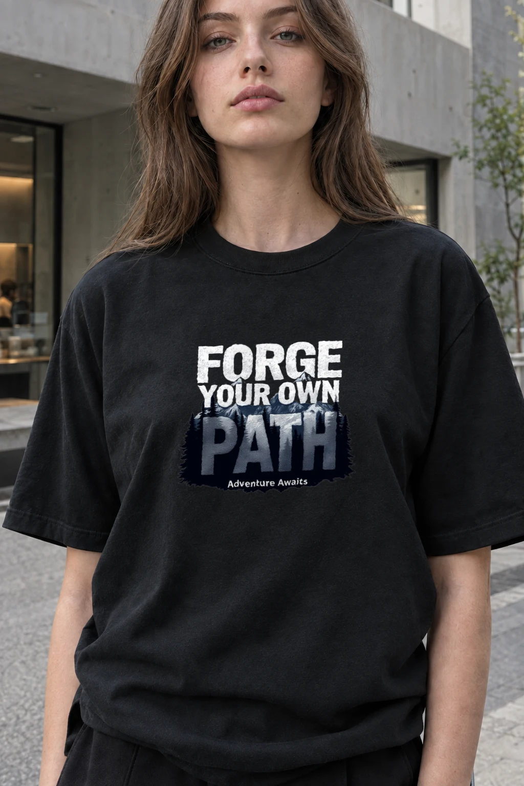 "Forge Your Own Path" Heavyweight Unisex Crewneck T-shirt | Gildan 5000