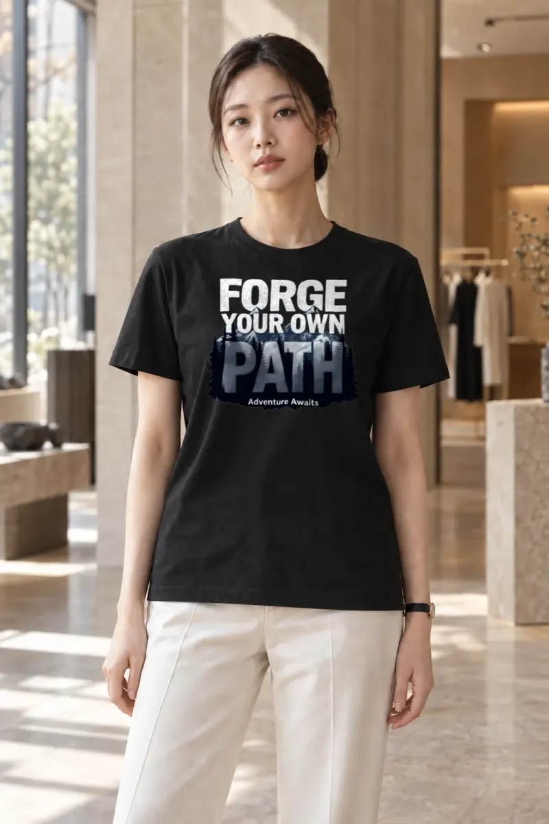 "Forge Your Own Path" Heavyweight Unisex Crewneck T-shirt | Gildan 5000