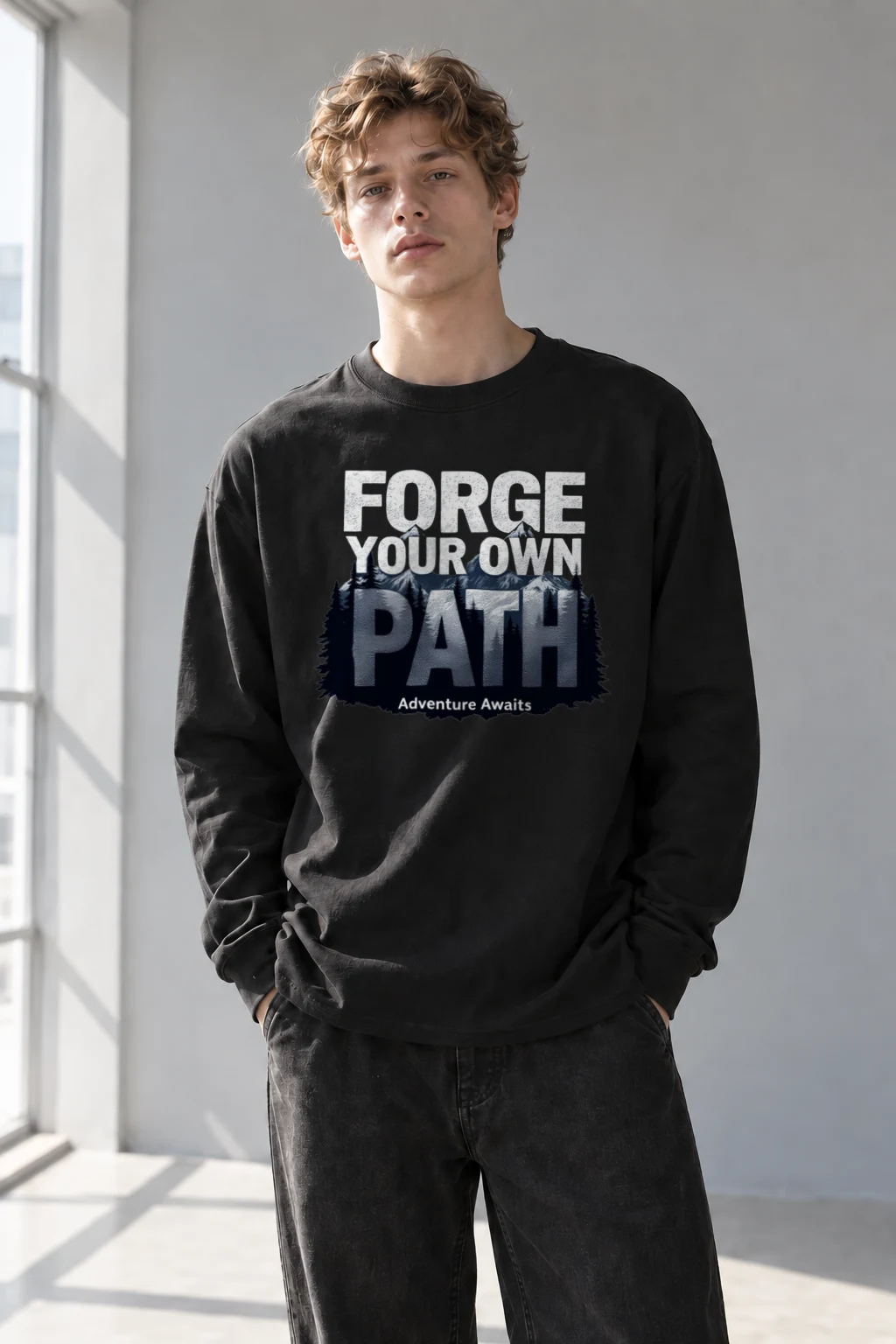"Forge Your Own Path" Unisex Longsleeve T-shirt | Gildan 2400