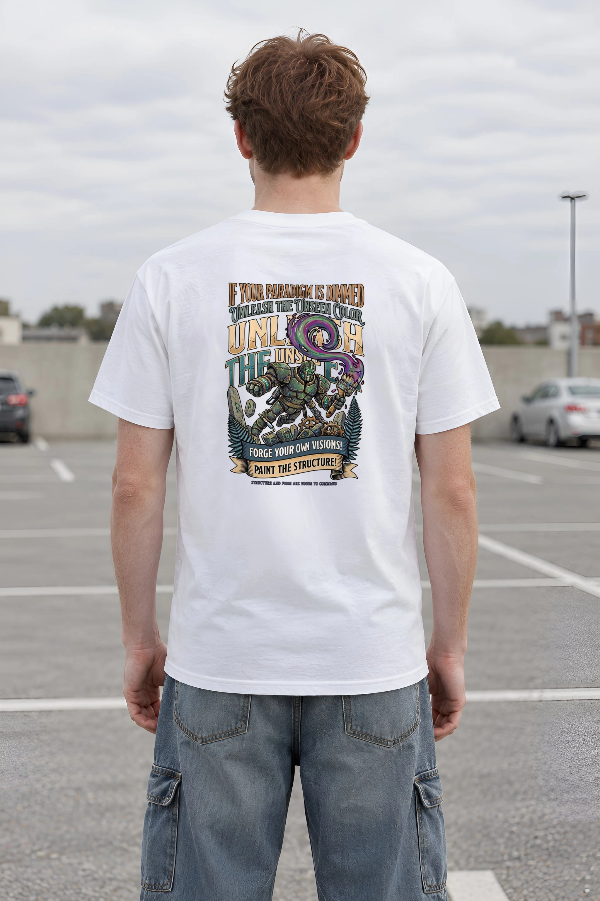 "Forge Your Visions" Heavyweight Unisex Crewneck T-shirt